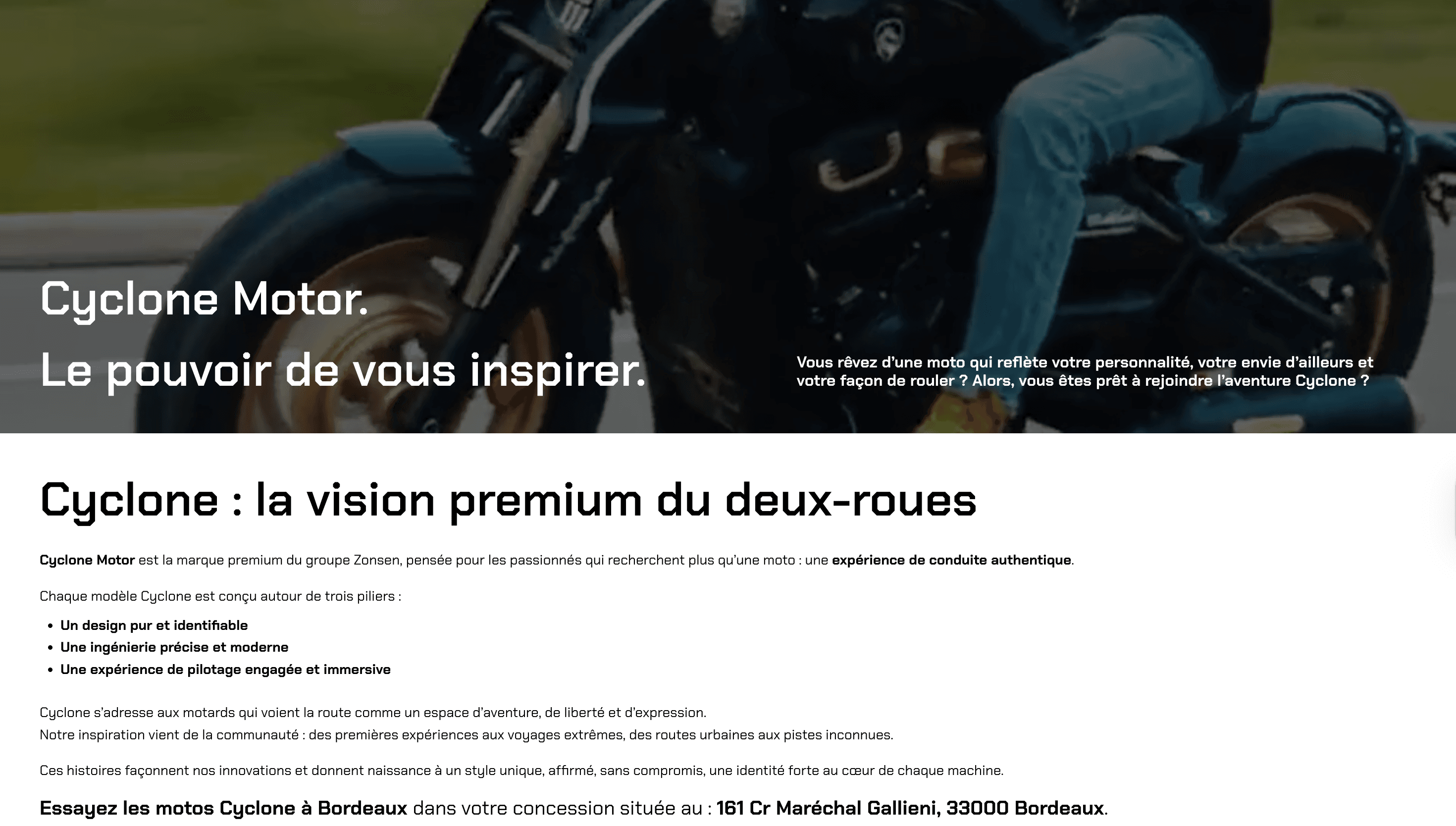 Cyclone Bordeaux — challenge